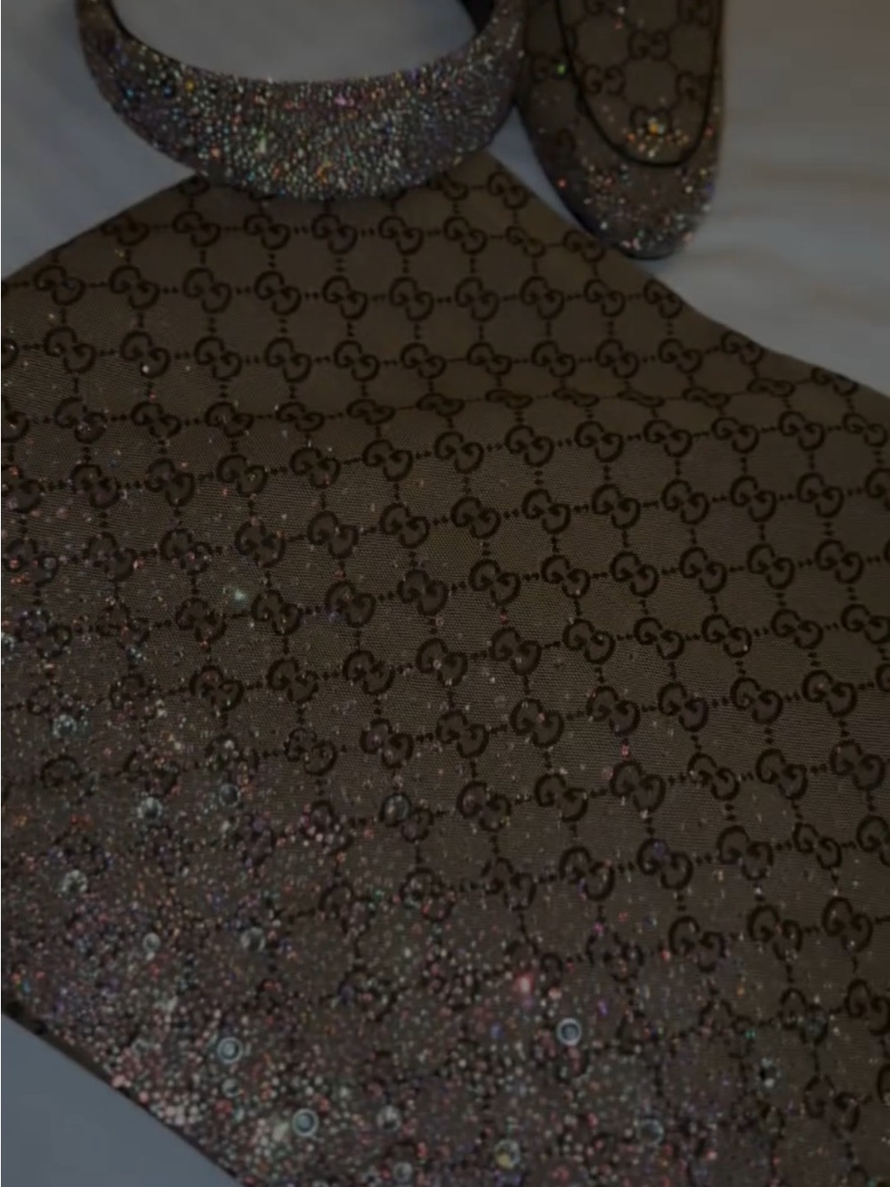 Gucci crystallized skirt